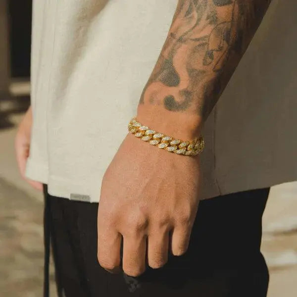 VALORSKI® 12MM ICED CUBAN LINK BRACELET