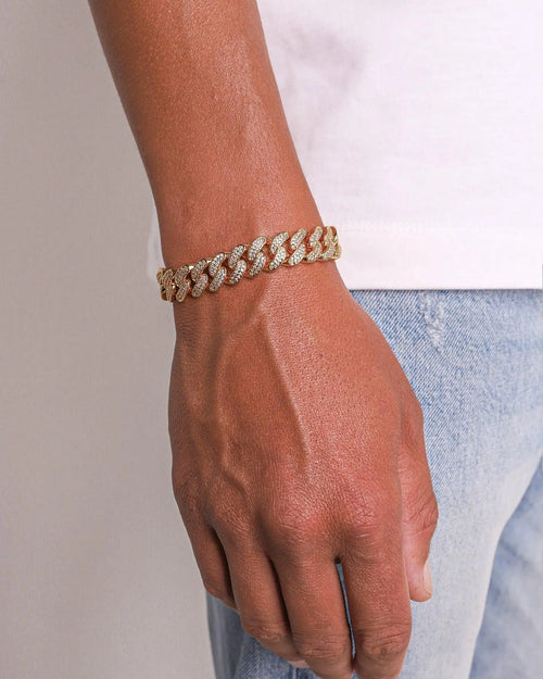 VALORSKI® 12MM ICED CUBAN LINK BRACELET