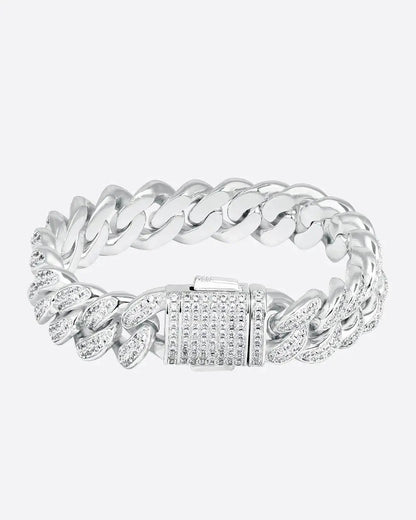 VALORSKI® 12MM ICED CUBAN LINK BRACELET